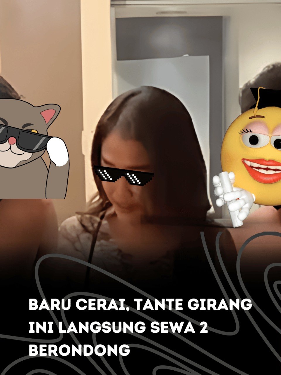 Baru cerai, Tante girang ini langsung sewa 2 berondong